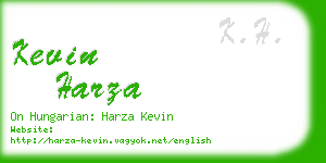 kevin harza business card